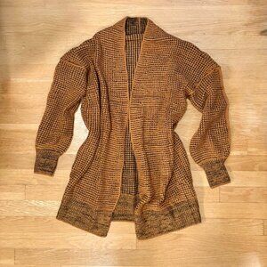 Cozy Brown Knit Women's Sweater